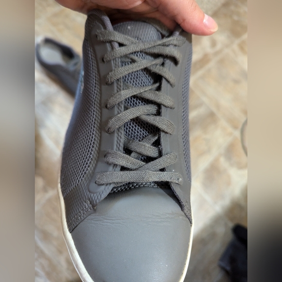 Men's Grey Lacoste Tennis Shoes - Picture 10 of 16